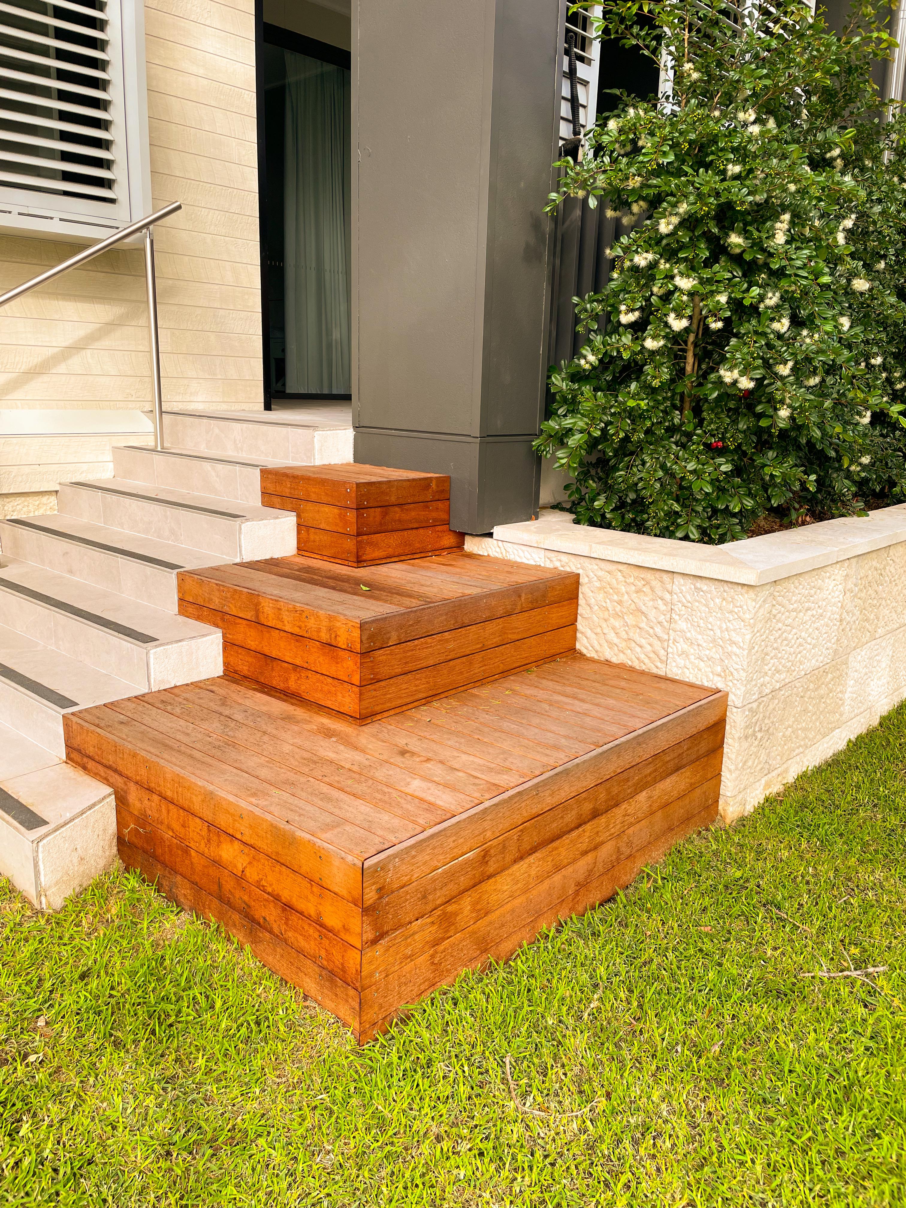 Hardwood decking